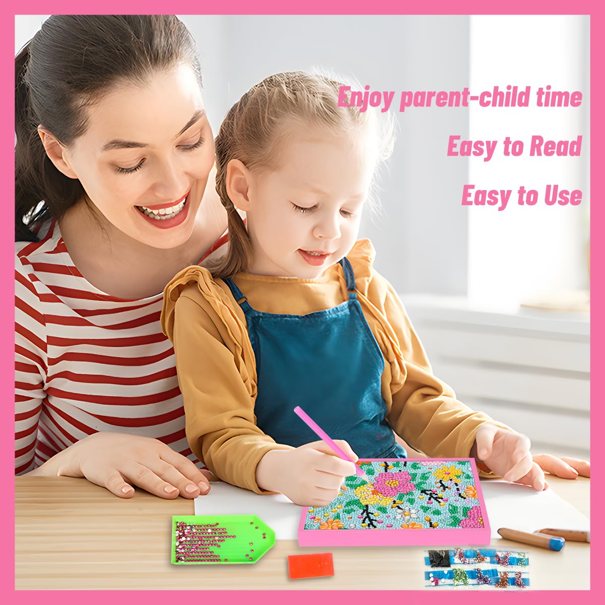 ペインティングセット(フレーム付き) Amazon.co.jp: ZUYUSUT フラワーダイヤモンドペインティング